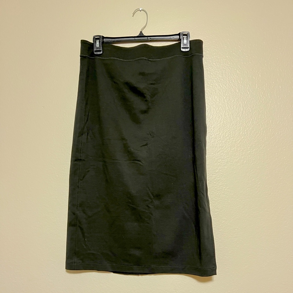 James Perse Dark Olive Pencil Skirt